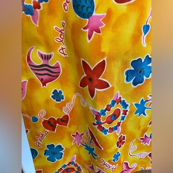 90s Hilo Hattie Hawaiian Original Spaghetti Strap Dress - Picture 3 of 9